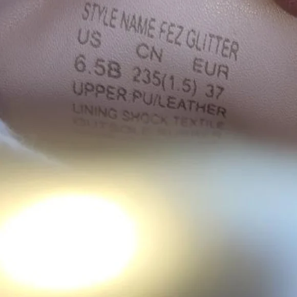 Kate Spade Fez Glitter White Gold Leather Casual Tennis Shoe Sneaker Women 6.5 - Picture 9 of 11